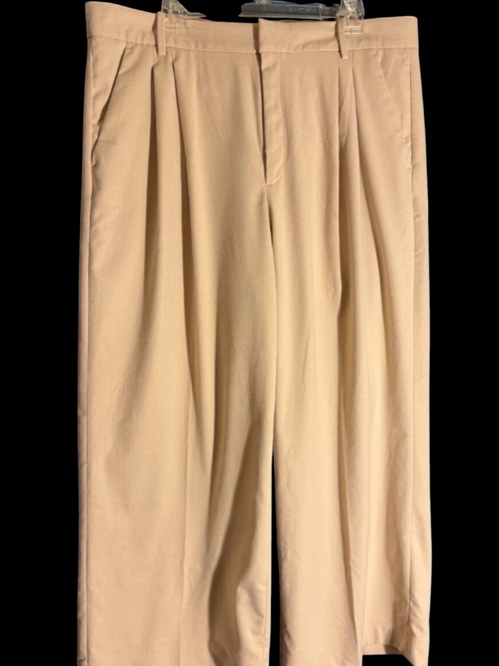 NWT Banana Republic Factory Cream Pleated WIde Legged Trousers Sz 18P